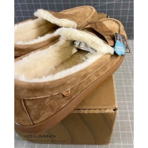 Men's LAMO Harrison Chestnut Moccasin Size 11 US Slip-On - Picture 3 of 9